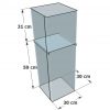 Bac soldeur pharmacie carré dimensions 