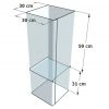 Bac soldeur pharmacie carré dimensions 2