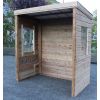 Abribus en Bois Avec Fenêtres