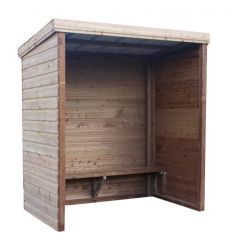 Abribus en Bois Avec Banc