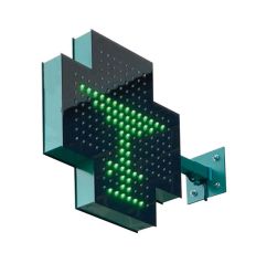 Croix Lumineuse pharmacie extérieur Double Face  598X448