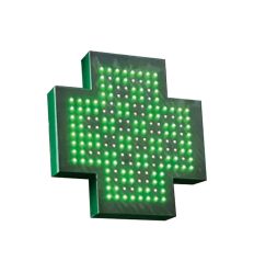 Croix Lumineuse pharmacie extérieur Simple Face  448-x-448 mm