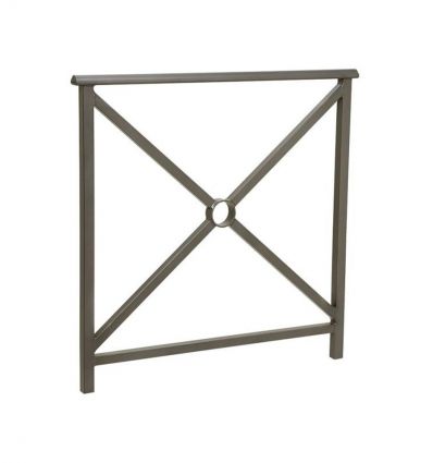 Croix de Saint-André gris anthracite 1000 mm