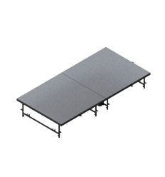 Scène amovible 3m2 moquette grise