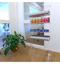 Présentoir de pharmacie plexi
