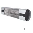 Photo : Chauffage infrarouge pour terrasse mural Blanc