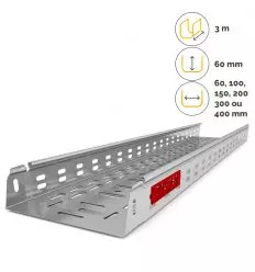 Chemin de câble tôle perforée