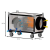 Dimensions générateur d'air chaud électrique 