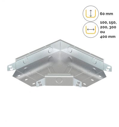 Angle 90 chemin de câble tôle perforée
