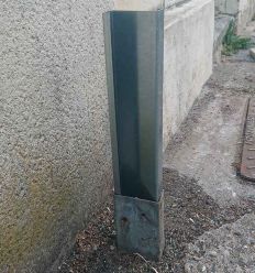 Installation d'un manchon de réparation suite à la casse du poteau de signalisation