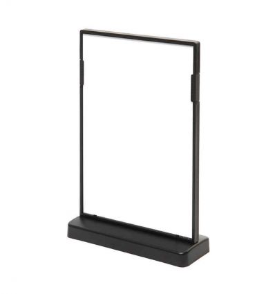 Porte menu de table noir format A5 ou A6