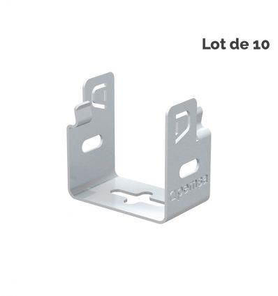 Support de fixation chemin de câble fil - Lot de 10