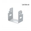 Support de fixation chemin de câble fil - Lot de 10