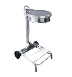 Support sac poubelle en inox avec roues 430
