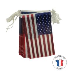Guirlande drapeau américain plastique
