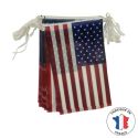 Photo : Guirlande drapeau américain Plastique - 10 pavillons 20 x 30 cm (5m)