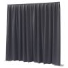 Rideau Pipe and Drape Dimout Gris foncé