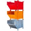 Benne de chantier bac de 500 L gerbable