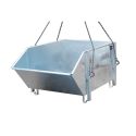 Photo : Benne de chantier à gravats 1000 L Bleu clair RAL 5012 - Standard
