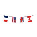 Photo : Guirlande de drapeaux pays Alliés Plastique