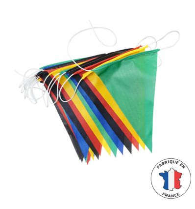 Guirlande drapeau triangle multicolore