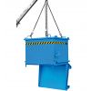 Benne à fond ouvrant grutable bleue espace restreint