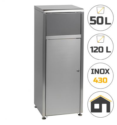 Poubelle pour snack en inox