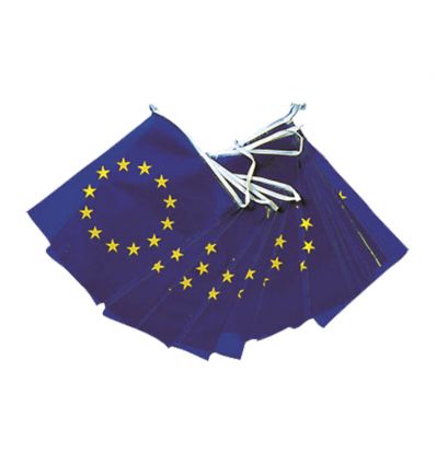 Guirlande drapeau europe plastique