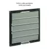 Grille à volets gravitaires et anti-volatile
