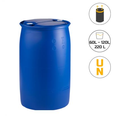 Fût plastique à bondes 60 L à 220 L Prozon