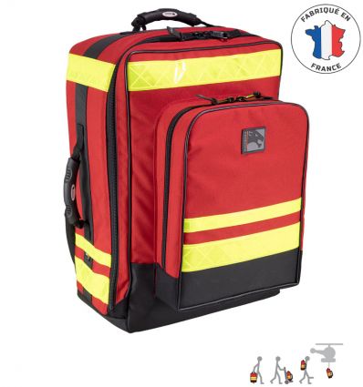 Sac de secours Bagheera rouge Fabrication française