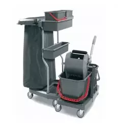 Chariot de Ménage Professionnel Ergonomique 2-en-1