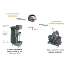 Chariot de Nettoyage Professionnel Ergonomique