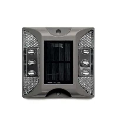 Plot routier solaire LED 20 tonnes bidirectionnel couleur blanche