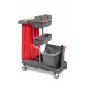 Photo : Chariot de Nettoyage Professionnel Complet Petit modèle - Sans sac nylon - Sans - Sans presse