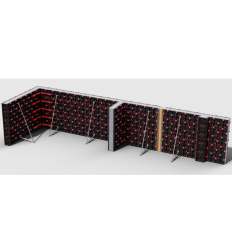 Coffrage modulaire manuportable en plastique