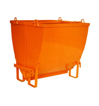 Benne à déchets type gravats à fond ouvrant