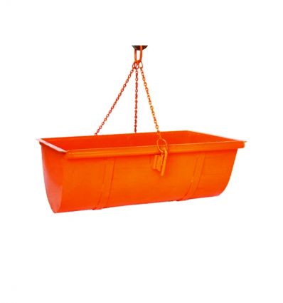 Benne à terre avec chaine grutable