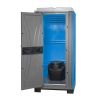 Toilette de chantier avec bac amovible 70 litres bleue