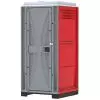WC de chantier avec bac amovible rouge