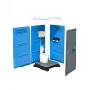 Toilette de chantier raccordable bleue - Vue éclatée