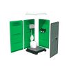 Toilette de chantier raccordable verte - Vue éclatée