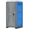 Cabine fermée - Toilette de chantier raccordable bleue
