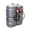 Cuve gasoil, fuel et GNR 1000 litres PEHD avec groupe pompe 230 V, pistolet automatique, filtre, 60 l/min