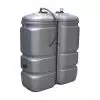 Cuve de stockage gasoil, fuel, GNR 1000 litres PEHD avec tuyau d'aspiration