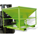 Photo : Trémie à casque Modèle 1 - Charge 1 200 kg - 585 L - Vert standard - Sans