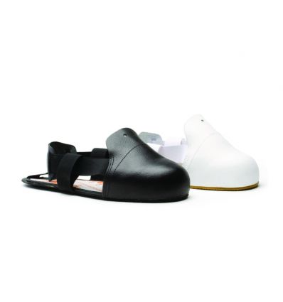 sur-chaussure de sécurité noir et blanc