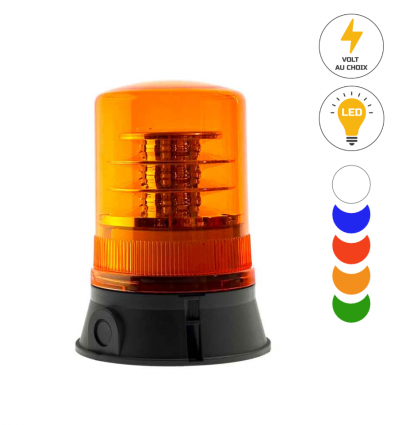 Feu tournant industriel couleur orange disponible 10 V DC, 24 V DC, 85-280 V AC/DC