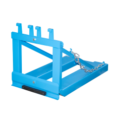 Basculeur de conteneur bleu pour une poubelle