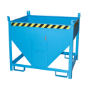 Photo : Trémie à guillotine Bleu RAL 5012 - 500 L